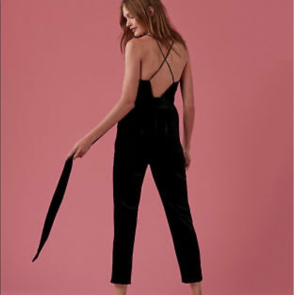 express velvet jumpsuit